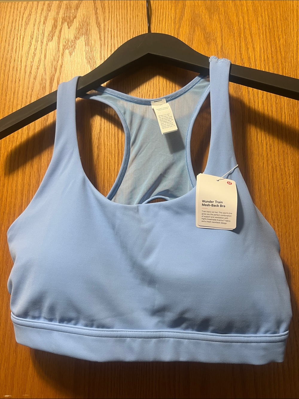lululemon athletica Light Blue Mesh-Back Sports Bra